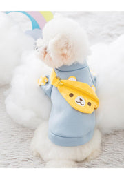 ARFMANI Kuma Bear Cartoon Sling Backpack with Blue Shirt | Clothes for Dogs | ARFMANI My Store bag cj dog shirt dog sweater dogs pet apparel with bag