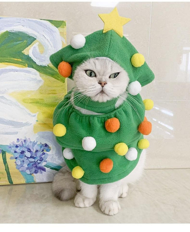 ARFMANI Adorable Christmas Tree Pet Costume for Dogs and Cats My Store cat cats christmas cj cosplay costume costumes dog dogs