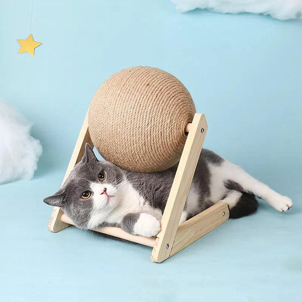 ARFMANI Cat Sisal Rope Ball Scratching Toy Stand ARFMANI cat cat toy cat toys cats toy toys