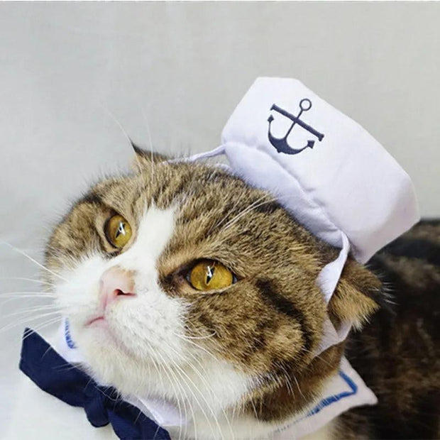 ARFMANI Cat Sailor Boy Hat with Neckerchief Tie Collar ARFMANI cap cat cats cosplay costumes ds hat hats sailor