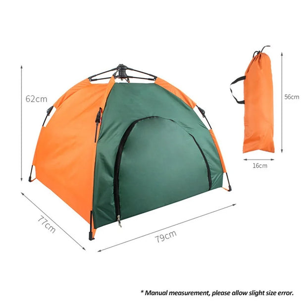 Automatic Portable Folding Pet Tent + Free Mat & Storage Bag Included