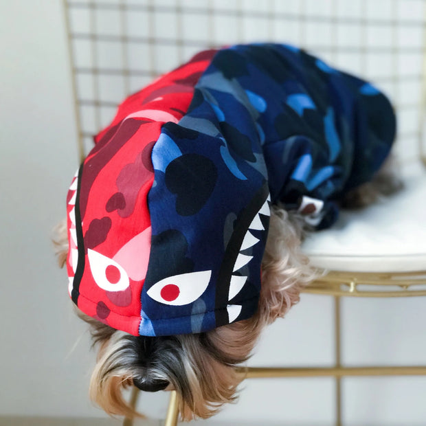 Dual Shark Hoodie for Dogs