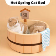 Japanese Hot Spring Cat Bed for Cats & Dogs