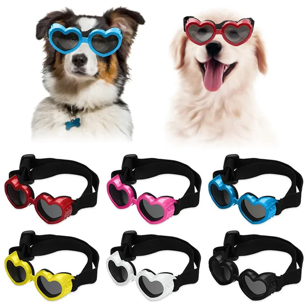 Heart-shaped Waterproof UV Protection Sunglasses for Pets