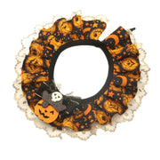 Halloween Lace Cat Collar with Adjustable Bib Scarf for Pets