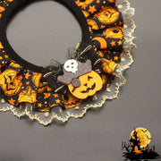 Halloween Lace Cat Collar with Adjustable Bib Scarf for Pets