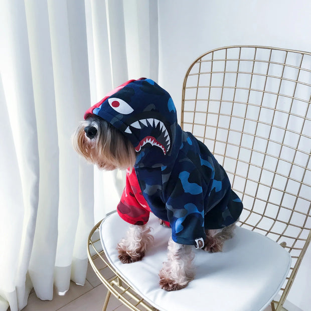 Dual Shark Hoodie for Dogs