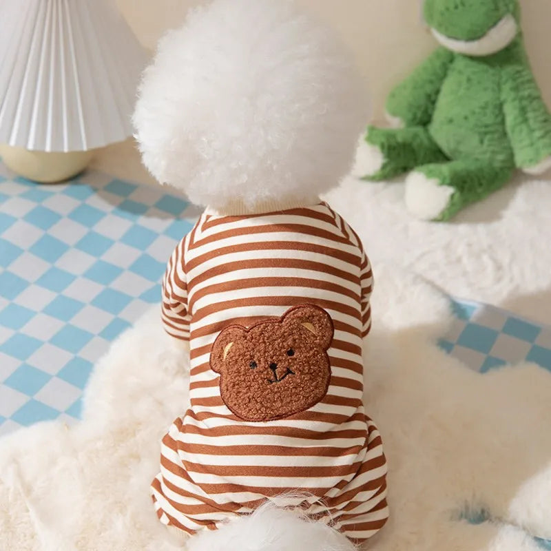 Cute Teddy Bear Jumpsuit Pajamas for Pets