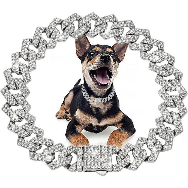 ARFMANI Cuban Style Gold Chains for Dogs and Cats 15MM Bling Jewelry Luxury Necklace ARFMANI accessories accessory cat cats chain dog dogs necklace