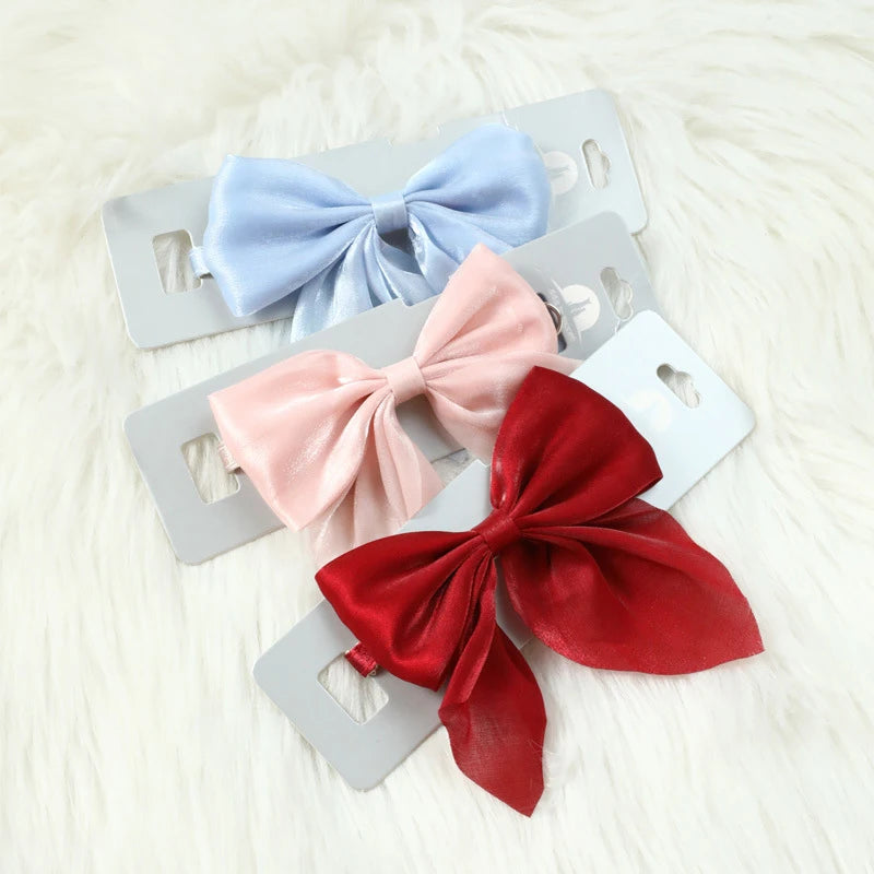 Silky Big Bow Tie for Cats