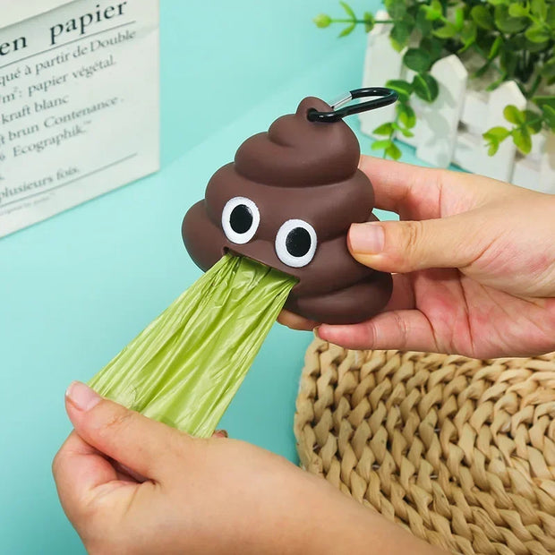 Poop Emoji Dog Poop Bag Carrier