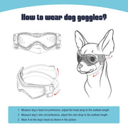 Dark Tinted Sunglasses - UV & Windproof Goggles for Dogs