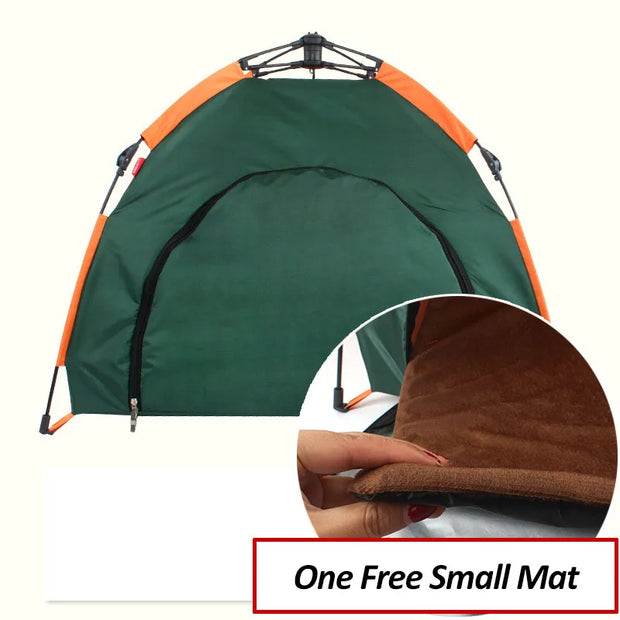 Automatic Portable Folding Pet Tent + Free Mat & Storage Bag Included