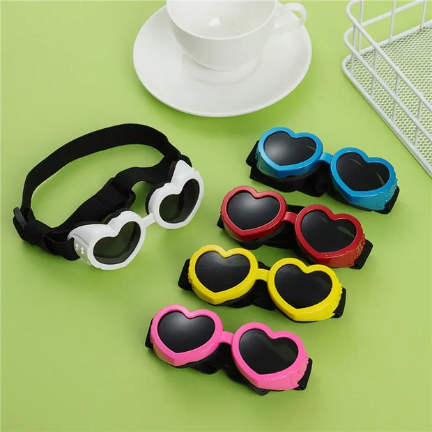 Heart-shaped Waterproof UV Protection Sunglasses for Pets