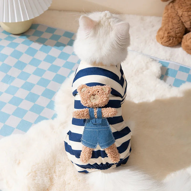 Cute Teddy Bear Jumpsuit Pajamas for Pets