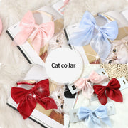 Silky Big Bow Tie for Cats