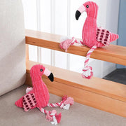 ARFMANI Pink Corduroy Flamingo Squeaky Toy ARFMANI dog dogs toy toys