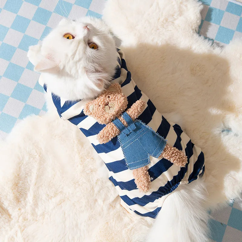 Cute Teddy Bear Jumpsuit Pajamas for Pets