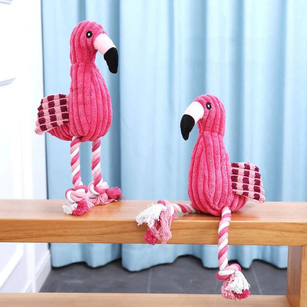 ARFMANI Pink Corduroy Flamingo Squeaky Toy ARFMANI dog dogs toy toys