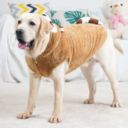 Brown Raccoon Hoodie for Large Dogs