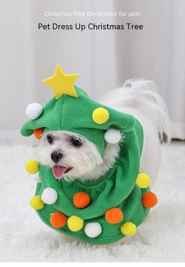 ARFMANI Adorable Christmas Tree Pet Costume for Dogs and Cats My Store cat cats christmas cj cosplay costume costumes dog dogs